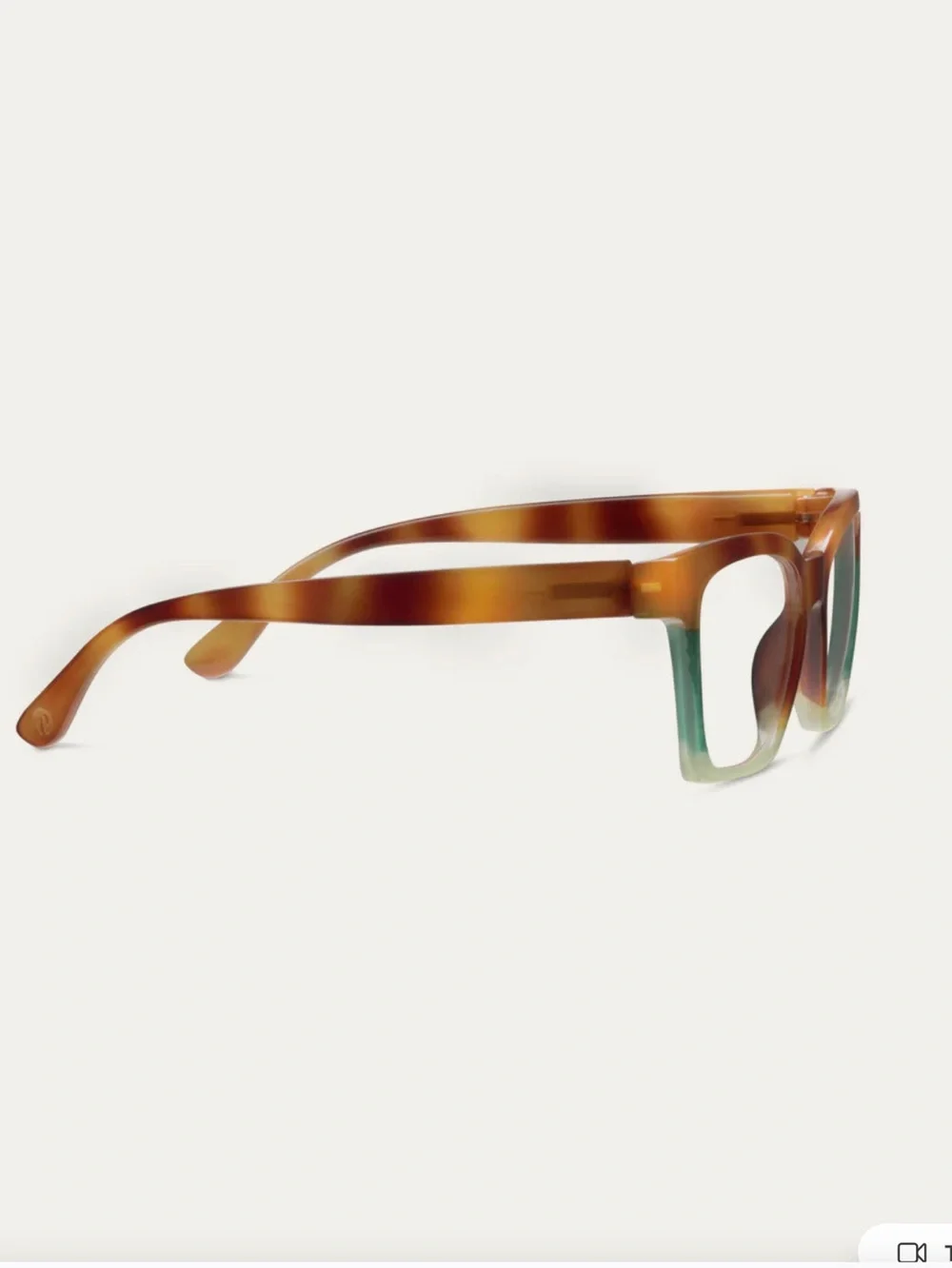 Anthropologie Readers Peepers Birdie Blue Light 1.50 Blonde Tortoise Colorblock